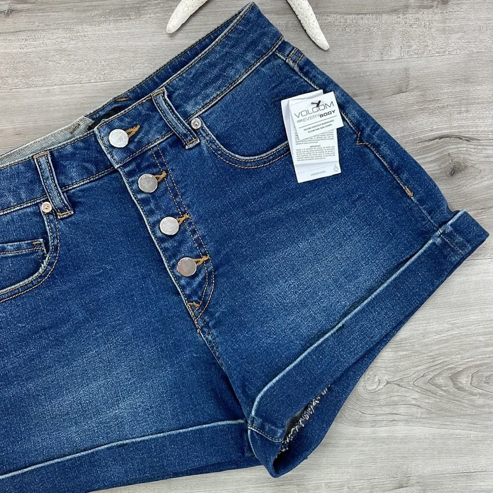 🔆VOLCOME🔆 VOL STONE HIGH RISE SHORTS - Picture 6 of 12